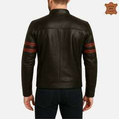 ZINOSKINS Men’s Black Leather Jacket – 100% Real Leather, Premium Quality 003