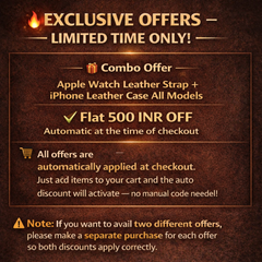 Black Leather with White Stitch Full Stitch Style Straps for Apple Watch + Same Color Full Stitch Style Leather Case for Iphone All Models | ZINOSKINS