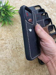 Leather Case for iPhone 12 Mini Back Cover With Romantic Moon Cut Art | Zinoskins