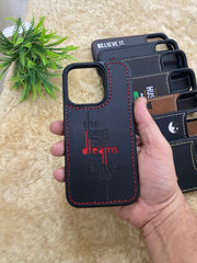 Leather Case for iPhone 12 Mini Back Cover With The best Way to Make You Dream Engraving And Cut Art | Zinoskins