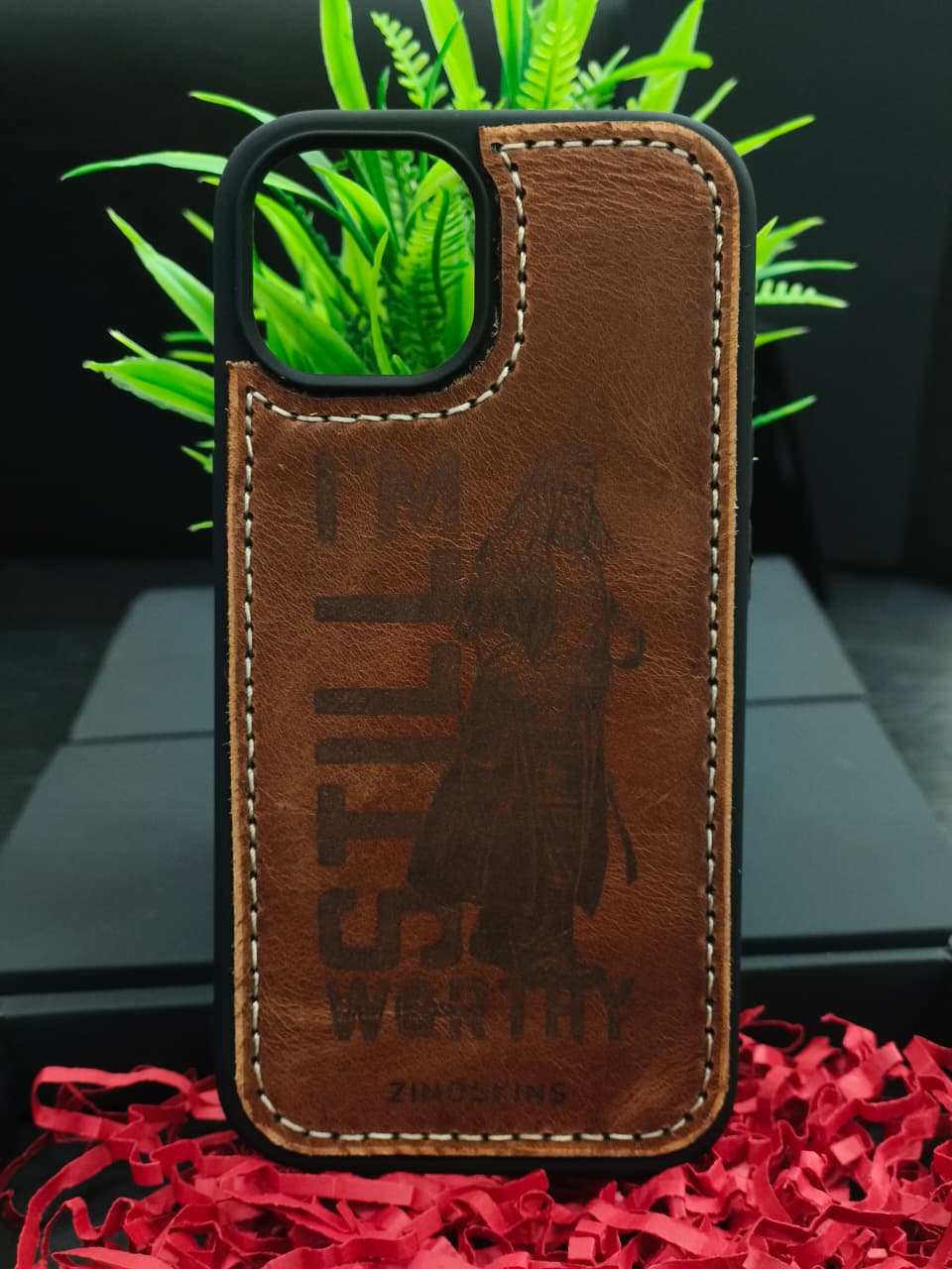 Premium Leather Case for iPhone 11  Back Cover With Hulk Smashh Engraved by Zinoskins