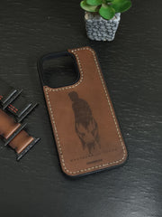 Armored Superhero Inspired Leather Phone Case | Handcrafted | iPhone 11–16 Pro Max