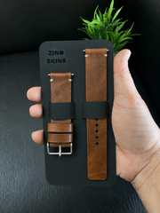 Tan Color Leather Strap Simple Style Band for Watch | ZINOSKINS