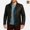 ZINOSKINS Men's Black Leather Jacket – 100% Real Leather, Premium Quality 009